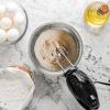 imageOVENTE Portable 5 Speed Mixing Electric Hand Mixer with Stainless Steel Whisk Beater Attachments ampamp Snap Storage Case Compact Lightweight 150 Watt Powerful Blender for Baking ampamp Cooking White HM151WBlack