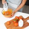 imageOVENTE Portable 5 Speed Mixing Electric Hand Mixer with Stainless Steel Whisk Beater Attachments ampamp Snap Storage Case Compact Lightweight 150 Watt Powerful Blender for Baking ampamp Cooking White HM151WWhite