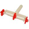 imageOVENTE Ravioli Pasta and MultiPastry Cutter with Removable 3Roller Wheel Design Compact BPAFree Slicer Ideal for Cutting or Sealing Fresh Homemade Dough for Cookie and More Red ACPPA7100R