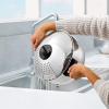 imageOVENTE Stainless Steel Pasta Pot with Strainer Lid Easy Twist and Lock Cover 48 Quart MultiPurpose Stovetop Cookware Perfect for Cooking Noodle Veggie or Sauce Dishwasher Safe Silver CW15131S
