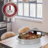 imageOVENTE Stainless Steel Roasting Pan 13 x 94 Oven Roaster Tray with Flat Rack Small Nonstick Chicken Roaster and Bakeware Dish for Cooking Lasagna Roasted Beef Veggies and More Silver CWR23131S1562 x 1175