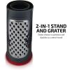 imageOvente 2 In 1 Kitchen Utensil Set with Stand Holder ampamp Grater 6 Piece Cooking Spatula Tools with Heat Resistant Nonstick Coated Nylon Easy Clean Dishwasher Safe for Cooking ampamp Baking Green KT1901001G
