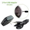 imageOvente 95quot Lighted Wall Mount Makeup Mirror 1X ampamp 7X Magnifier Spinning Double Sided Round LED Dimmer Switch Extend Retractable ampamp Folding Arm Battery USB Powered Antique Brass MLW45AB1X7X