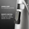 imageOvente Oscillating Tower Remote Control 3Speed LCD Panel ampamp 8H Timer 305quot Quiet ampamp Bladeless Indoor Standing Floor Fan Blows Cold Air for Home Bedroom Living Room or Office Silver TF88S