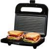 imageOVENTE Electric Sandwich Maker with NonStick Plates Indicator Lights Cool Touch Handle Easy to Clean and Store Perfect for Cooking Breakfast Grilled Cheese Tuna Melts and Snacks Black GPS401BGP0401B