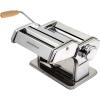 imageOVENTE Manual Stainless Steel Pasta Maker Machine and 7 Thickness Setting 05 to 3 mm Easy Cleaning ampamp Storage with Attachments of Hand Crank Roller Noodle Cutter ampamp Countertop Clamp Silver PA515SPolished Chrome