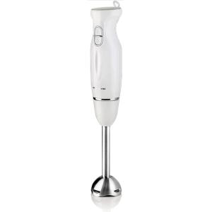 imageOVENTE Electric Immersion Hand Blender 300 Watt 2 Mixing Speed with Stainless Steel Blades Powerful Portable Easy Control Grip Stick Mixer Perfect for Smoothies Puree Baby Food ampamp Soup Red HS560RWhite