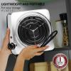 imageOVENTE Electric Countertop Single Burner 1000W Cooktop with 6quot Stainless Steel Coil Hot Plate 5 Level Temperature Control Indicator Light Compact Cooking Stove and Easy to Clean Silver BGC101SBGC101S  Silver