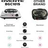 imageOVENTE Electric Countertop Single Burner 1000W Cooktop with 6quot Stainless Steel Coil Hot Plate 5 Level Temperature Control Indicator Light Compact Cooking Stove and Easy to Clean Silver BGC101SBGC101S  Silver