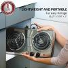 imageOVENTE Electric Countertop Single Burner 1000W Cooktop with 6quot Stainless Steel Coil Hot Plate 5 Level Temperature Control Indicator Light Compact Cooking Stove and Easy to Clean Silver BGC101SBGC102S  Silver