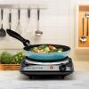 imageOVENTE Electric Countertop Single Burner 1000W Cooktop with 725 Inch Cast Iron Hot Plate 5 Level Temperature Control Compact Cooking Stove and Easy to Clean Stainless Steel Base Black BGS101BBGS101B  Black