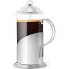 imageOVENTE French Press Coffee Maker 20 Ounce 4 Level Stainless Steel Filter System Borosilicate Heat Resistant Glass Carafe with Free Measuring Scoop Silver FSL20S20 Ounce