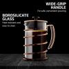 imageOVENTE French Press Coffee Maker 20 Ounce 4 Level Stainless Steel Filter System ampamp Heat Resistant Borosilicate Glass Scoop Included Copper FSF20CFSW27C