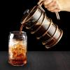 imageOVENTE French Press Coffee Maker 20 Ounce 4 Level Stainless Steel Filter System ampamp Heat Resistant Borosilicate Glass Scoop Included Copper FSF20CFSW27C