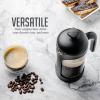imageOVENTE French Press Coffee Maker 34 Ounce Heat Resistant Borosilicate Glass with 4 Filter StainlessSteel System BPAFree Portable Pitcher Perfect for Hot ampamp Cold Brew Red FPT34RFPB  Black