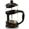imageOVENTE French Press Coffee Maker 34 Ounce Heat Resistant Borosilicate Glass with 4 Filter StainlessSteel System BPAFree Portable Pitcher Perfect for Hot ampamp Cold Brew Red FPT34RFPT  Black