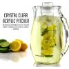 imageOVENTE Fruit Infusion Water Pitcher 25L 85 oz with Removable Lid and Infuser Rod BPAFree Acrylic Beverage Jug Ideal for FlavorInfused Drinks Lemonade Juice Iced Tea and More Clear PIA0852C