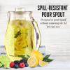 imageOVENTE Fruit Infusion Water Pitcher 25L 85 oz with Removable Lid and Infuser Rod BPAFree Acrylic Beverage Jug Ideal for FlavorInfused Drinks Lemonade Juice Iced Tea and More Clear PIA0852C