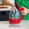 imageOVENTE Glass Electric Kettle Hot Water Boiler 15 Liter Borosilicate Glass Fast Boiling Countertop Heater  BPA Free Auto Shut Off Instant Water Heater Kettle for Coffee ampamp Tea Maker  Green KG83GRed