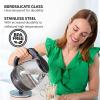 imageOVENTE Glass Electric Kettle Hot Water Boiler 15 Liter Borosilicate Glass Fast Boiling Countertop Heater  BPA Free Auto Shut Off Instant Water Heater Kettle for Coffee ampamp Tea Maker  Green KG83GBlack