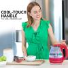 imageOVENTE Glass Electric Kettle Hot Water Boiler 15 Liter Borosilicate Glass Fast Boiling Countertop Heater  BPA Free Auto Shut Off Instant Water Heater Kettle for Coffee ampamp Tea Maker  Green KG83GRed