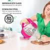 imageOVENTE Glass Electric Kettle Hot Water Boiler 15 Liter Borosilicate Glass Fast Boiling Countertop Heater  BPA Free Auto Shut Off Instant Water Heater Kettle for Coffee ampamp Tea Maker  Green KG83GFuchsia