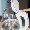 imageOVENTE Glass Electric Kettle Hot Water Boiler 15 Liter Borosilicate Glass Fast Boiling Countertop Heater  BPA Free Auto Shut Off Instant Water Heater Kettle for Coffee ampamp Tea Maker  Green KG83GWhite