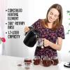 imageOVENTE Portable Electric Kettle Stainless Steel Instant Water Boiler Heater 17 Liter 1100W Double Wall Insulated Fast Boiling with Automatic Shut Off for Coffee Tea ampamp Cold Drinks White KD64WBlack