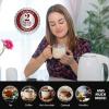 imageOVENTE Portable Electric Kettle Stainless Steel Instant Water Boiler Heater 17 Liter 1100W Double Wall Insulated Fast Boiling with Automatic Shut Off for Coffee Tea ampamp Cold Drinks White KD64WWhite