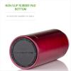 imageOvente Stainless Steel Vacuum Insulated Coffee Water Mug 16 oz Portable Double Wall Handheld Tumbler with Tea Infuser BPAFree Spill Proof Travel Friendly for Hot Cold Beverage Gunmetal MSA16GWine Red