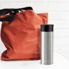 imageOvente Stainless Steel Vacuum Insulated Coffee Water Mug 16 oz Portable Double Wall Handheld Tumbler with Tea Infuser BPAFree Spill Proof Travel Friendly for Hot Cold Beverage Gunmetal MSA16GSilver