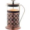 imageOVENTE French Press Coffee Maker 20 Ounce 4 Level Stainless Steel Filter System ampamp Heat Resistant Borosilicate Glass Scoop Included Copper FSF20CFSF34C