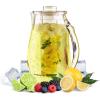 imageOVENTE Fruit Infusion Water Pitcher 25L 85 oz with Removable Lid and Infuser Rod BPAFree Acrylic Beverage Jug Ideal for FlavorInfused Drinks Lemonade Juice Iced Tea and More Clear PIA0852C