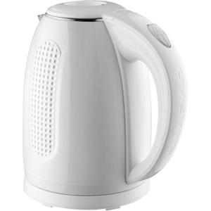 imageOVENTE Portable Electric Kettle Stainless Steel Instant Water Boiler Heater 17 Liter 1100W Double Wall Insulated Fast Boiling with Automatic Shut Off for Coffee Tea ampamp Cold Drinks White KD64WWhite
