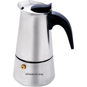 imageOvente MPE04 4Cup Stovetop Stainless Steel Espresso Maker