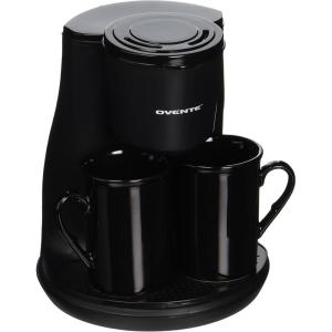 imageOvente Two Serving Coffeemaker with 2 Ceramic Personal Cups CM3BBBlack