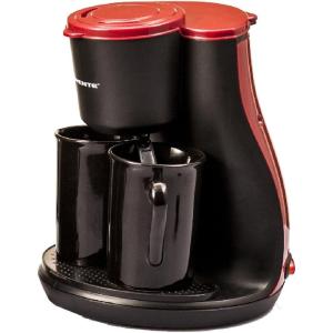 imageOvente Two Serving Coffeemaker with 2 Ceramic Personal Cups CM3BBRed