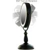 imageOvente 75quot Lighted Tabletop Vanity Makeup Mirror 1X ampamp 10X Magnifier Spinning Double Sided Round LED 3 Tone Smart Touch Auto Shut Off Timer Battery ampamp AC Plug Powered Antique Copper MPT75CO1X10XOil Rubbed Bronze