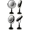 imageOvente 75quot Lighted Tabletop Vanity Makeup Mirror 1X ampamp 10X Magnifier Spinning Double Sided Round LED 3 Tone Smart Touch Auto Shut Off Timer Battery ampamp AC Plug Powered Antique Copper MPT75CO1X10XOil Rubbed Bronze