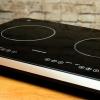 imageOVENTE Electric Induction Double Burner 1800W Portable Cooktop with 71 Inch Ceramic Hot Plate 8 Temperature Settings 5 Timer Levels LED Digital Display Panel ampamp Auto ShutOff Function Black BG61B