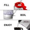 imageOVENTE Electric Glass Kettle 15 Liter 1500W Instant Hot Water Boiler Heater with ProntoFill Tech BoilDry Protection Automatic Shut Off Fast Boiling for Tea ampamp Coffee Black KG516B15L Glass Kettle Black