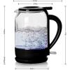 imageOVENTE Electric Glass Kettle 15 Liter 1500W Instant Hot Water Boiler Heater with ProntoFill Tech BoilDry Protection Automatic Shut Off Fast Boiling for Tea ampamp Coffee Black KG516B15L Glass Kettle Black