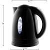 imageOVENTE Electric Kettle Hot Water Heater 17 Liter  BPA Free Fast Boiling Cordless Water Warmer  Auto Shut Off Instant Water Boiler for Coffee ampamp Tea Pot  White KP72WBlack