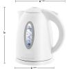 imageOVENTE Electric Kettle Hot Water Heater 17 Liter  BPA Free Fast Boiling Cordless Water Warmer  Auto Shut Off Instant Water Boiler for Coffee ampamp Tea Pot  White KP72WWhite