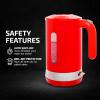 imageOVENTE Electric Kettle Hot Water Heater 17 Liter  BPA Free Fast Boiling Cordless Water Warmer  Auto Shut Off Instant Water Boiler for Coffee ampamp Tea Pot  White KP72WRed ProntoFill