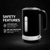 imageOVENTE Electric Kettle Hot Water Heater 17 Liter  BPA Free Fast Boiling Cordless Water Warmer  Auto Shut Off Instant Water Boiler for Coffee ampamp Tea Pot  White KP72WBlack ProntoFill