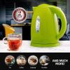 imageOVENTE Electric Kettle Hot Water Heater 17 Liter  BPA Free Fast Boiling Cordless Water Warmer  Auto Shut Off Instant Water Boiler for Coffee ampamp Tea Pot  White KP72WGreen