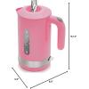 imageOVENTE Electric Kettle Hot Water Heater 17 Liter  BPA Free Fast Boiling Cordless Water Warmer  Auto Shut Off Instant Water Boiler for Coffee ampamp Tea Pot  White KP72WPink ProntoFill