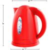 imageOVENTE Electric Kettle Hot Water Heater 17 Liter  BPA Free Fast Boiling Cordless Water Warmer  Auto Shut Off Instant Water Boiler for Coffee ampamp Tea Pot  White KP72WRed