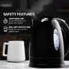 imageOVENTE Electric Kettle Hot Water Heater 17 Liter  BPA Free Fast Boiling Cordless Water Warmer  Auto Shut Off Instant Water Boiler for Coffee ampamp Tea Pot  White KP72WBlack
